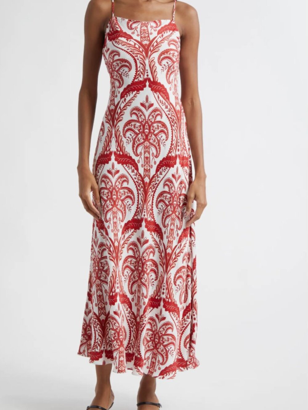 FARM Rio Tropical Cameo Slipdress Red Small